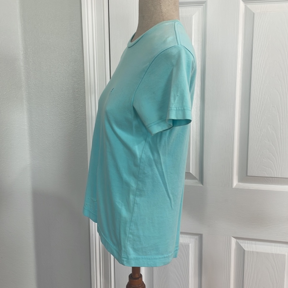 Lilly Pulitzer T-shirt turquoise 100% cotton short sleeve women’s size small S - Picture 6 of 9
